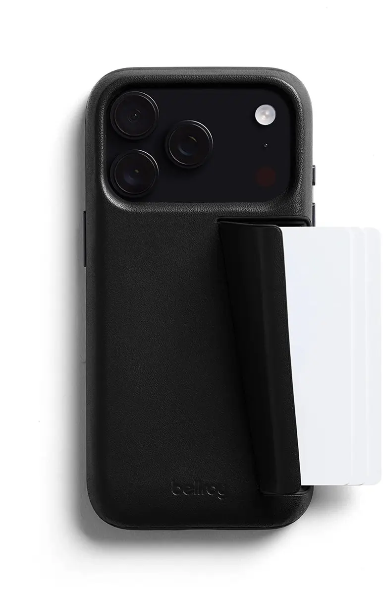 Bellroy 3 Card Hoesje iPhone 17 Pro PTXJ-BLK-134 - Zwart