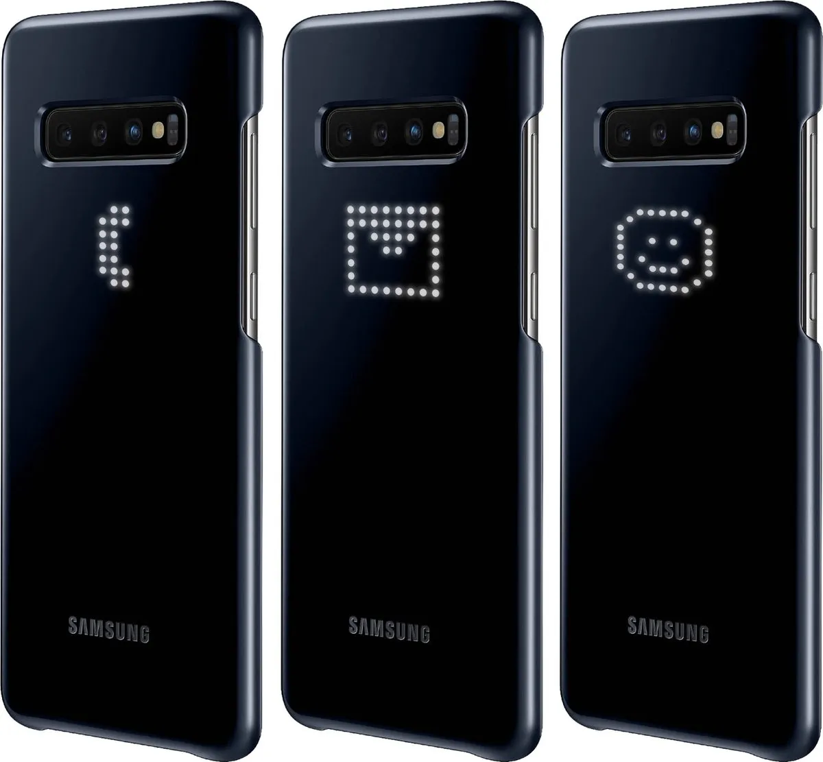 Samsung Galaxy S10 LED Cover - Zwart