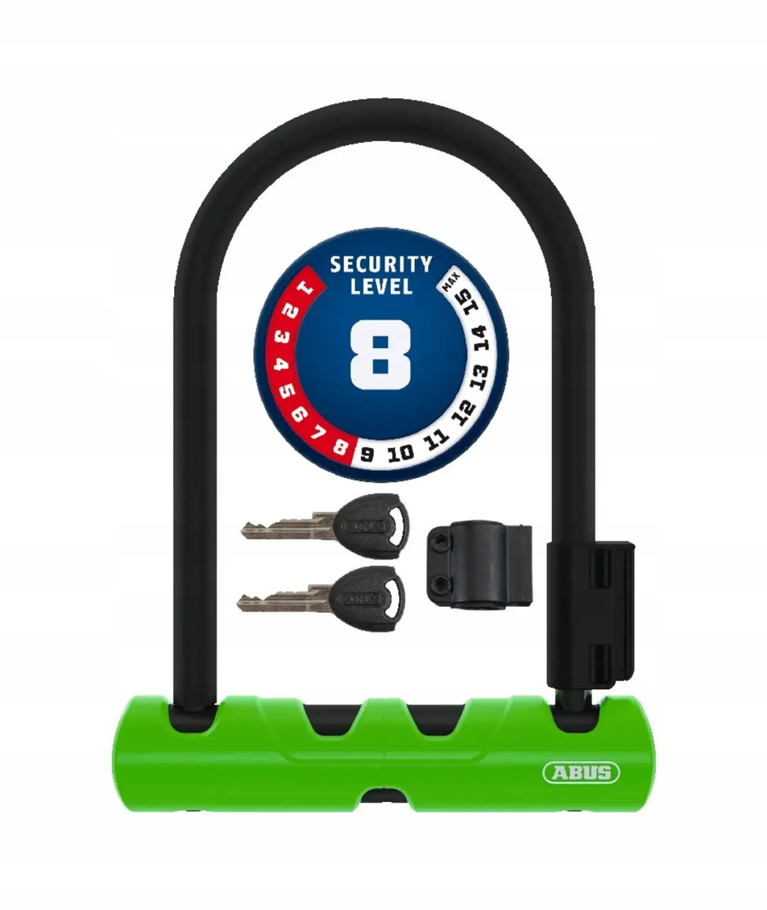 ABUS Ultra Mini 410 U-slot Beugelslot - Groen - afbeelding 5 van 6