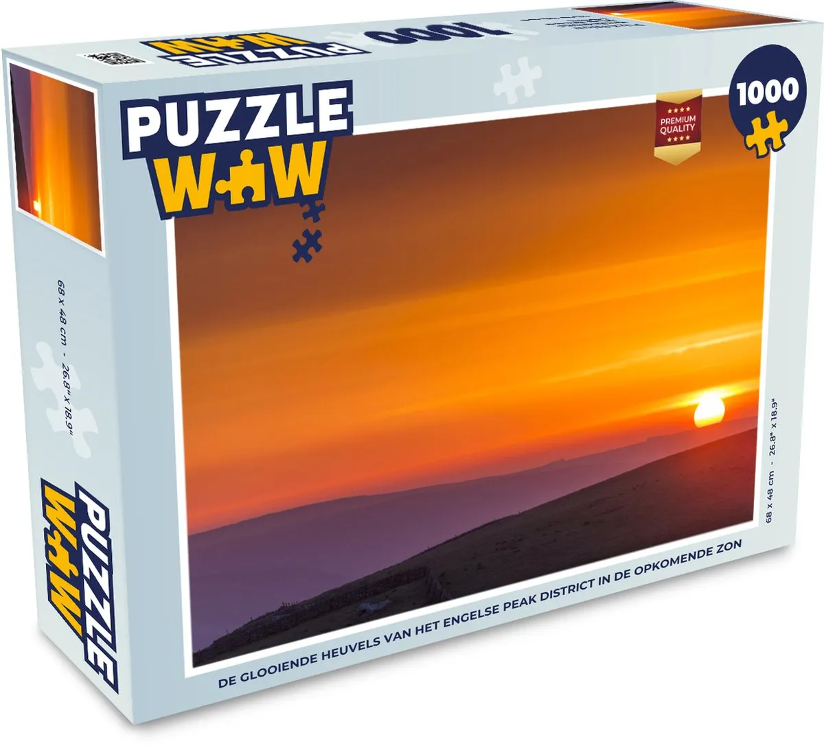 PuzzleWow Legpuzzel Peak District 1000 Stuks - Multicolor
