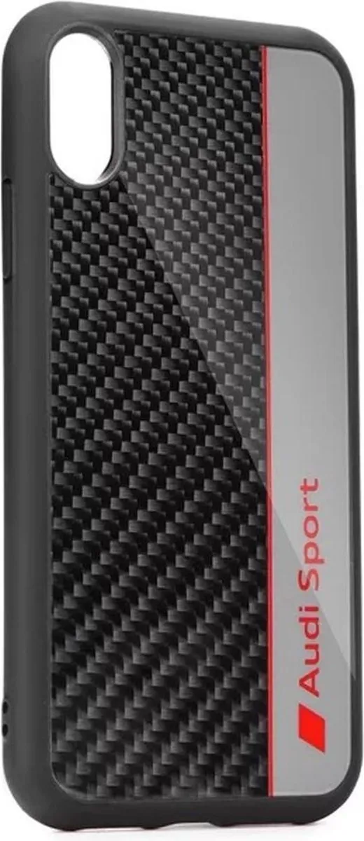 Audi Carbon Fiber Hoesje iPhone 7/8 Plus - Grijs