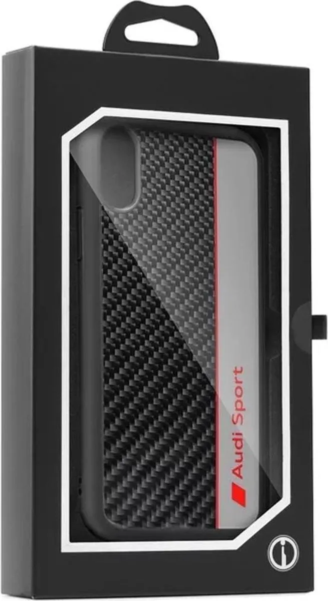 Audi Carbon Fiber Hoesje iPhone 7/8 Plus - Grijs - afbeelding 6 van 6