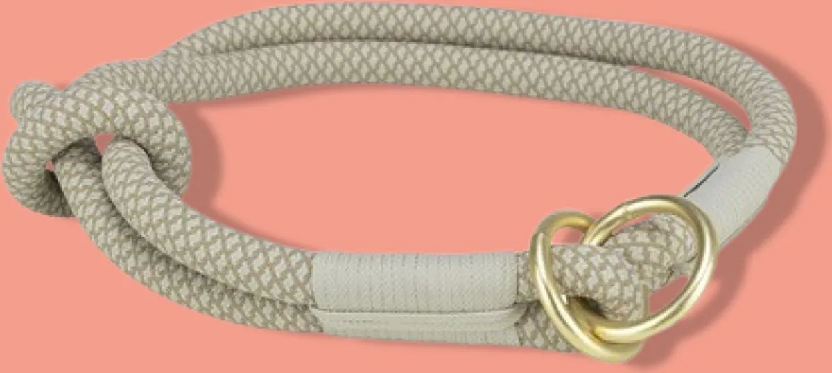 Trixie Halsband Hond Soft Half-Slip - Grijs Lichtgrijs