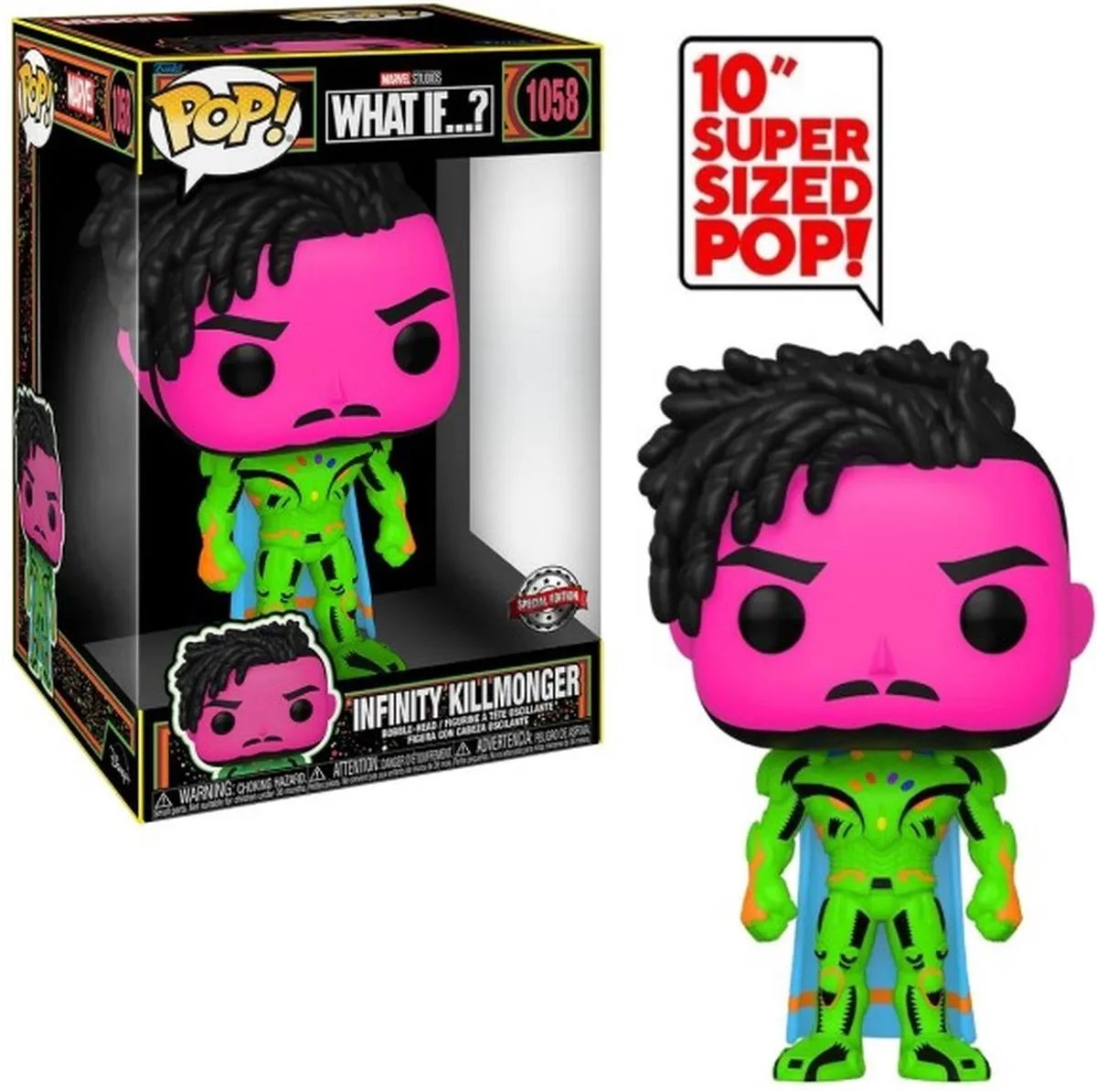 Marvel Funko What If...? Infinity Killmonger Super Sized POP!