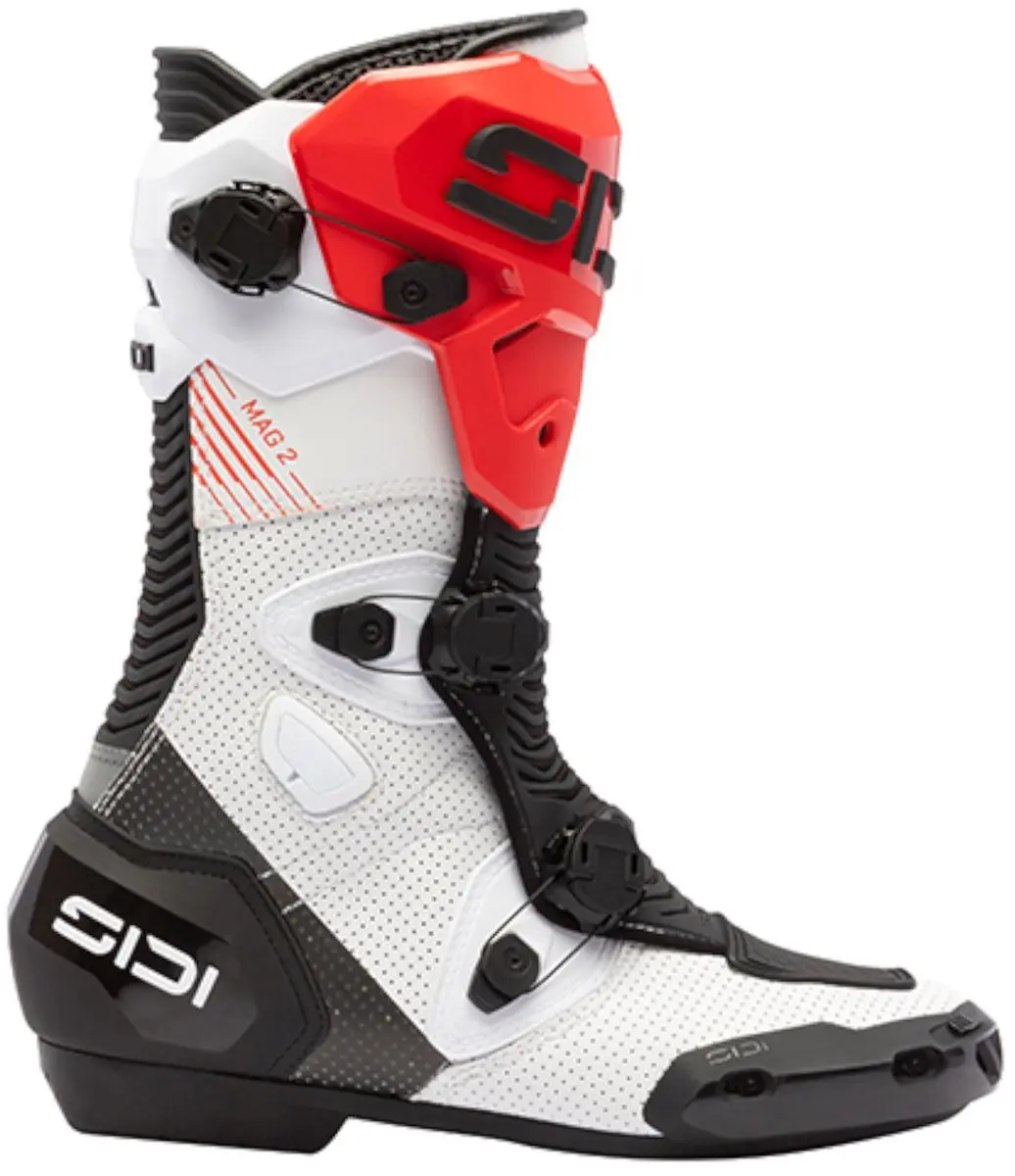 Sidi Mag-2 Air Motorfietslaarzen 42 - Rood/Zwart/Wit - afbeelding 6 van 6
