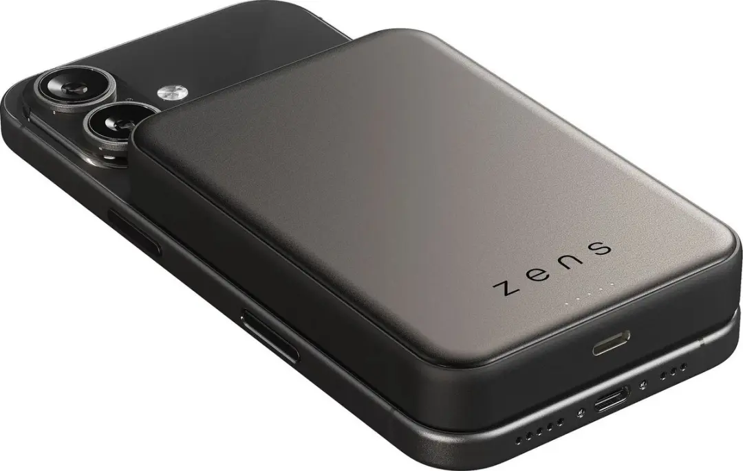ZENS 10.000 mAh MagSafe Powerbank 25W - Zwart - afbeelding 3 van 6