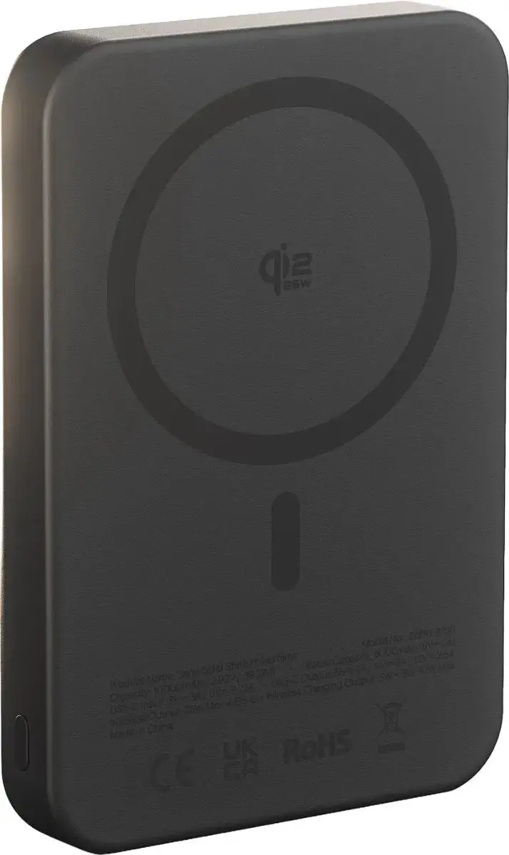 ZENS 10.000 mAh MagSafe Powerbank 25W - Zwart - afbeelding 4 van 6
