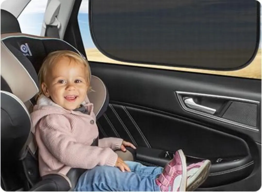 Reer TravelKid Zon Puur Auto Zonnescherm - 2 Stuks - afbeelding 4 van 6