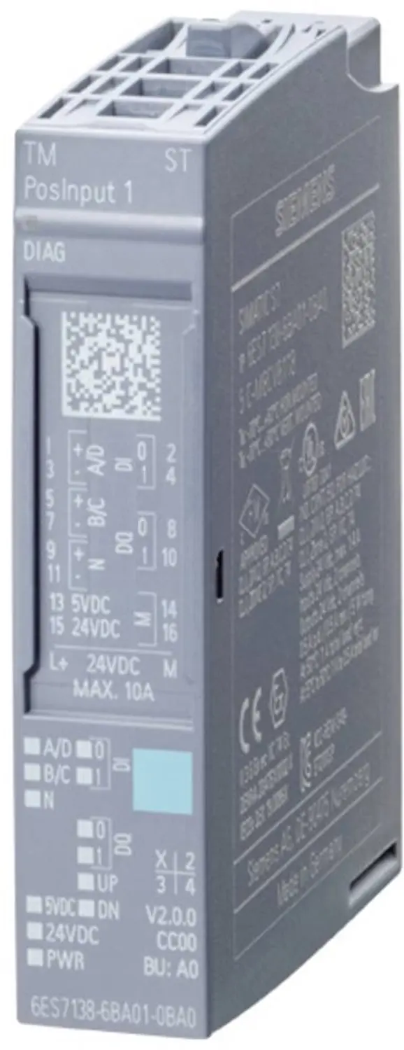 Siemens 6ES7138-6BA01-0BA0 PLC-uitbreidingsmodule