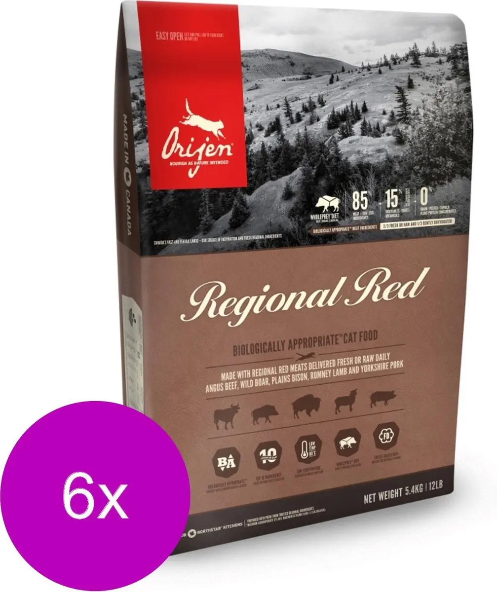 Orijen Whole Prey Regional Red Cat Rund&Zwijn