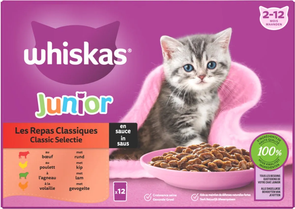 Whiskas Classic Junior Natvoer
