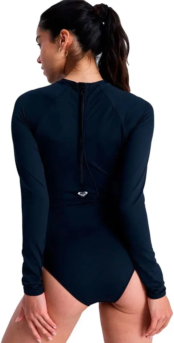 Roxy Beach Essential Lange Mouw Shorty Overall - M - Blauw - afbeelding 2 van 4