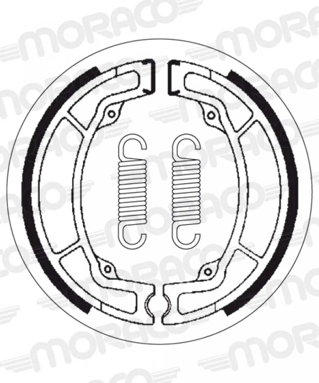 Mâchoire de frein SBS pour Moto Yamaha 250 IT 1981 à 1982 2033 Neuf