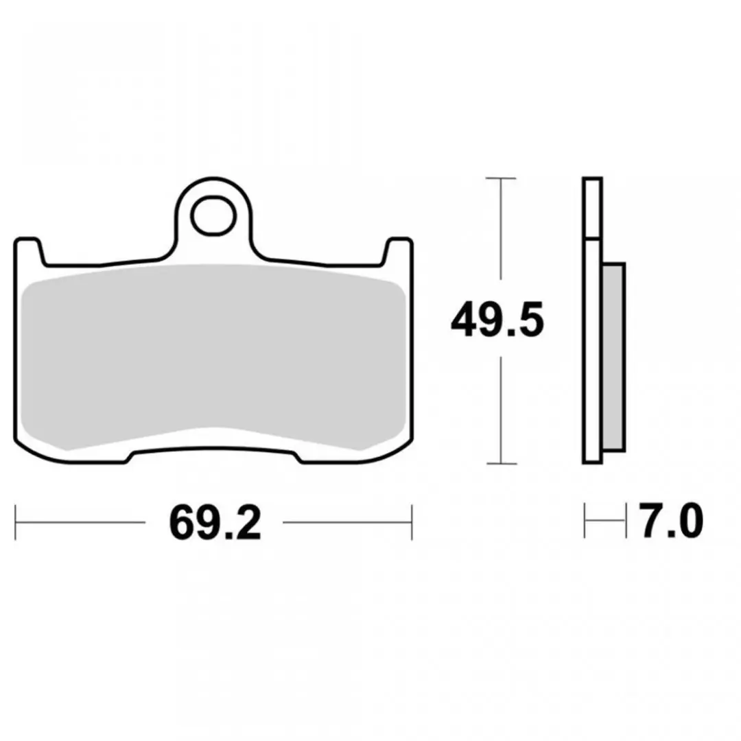 Plaquette de frein Brembo pour Moto Triumph 1050 Speed triple 2005 à 2007 1 / A