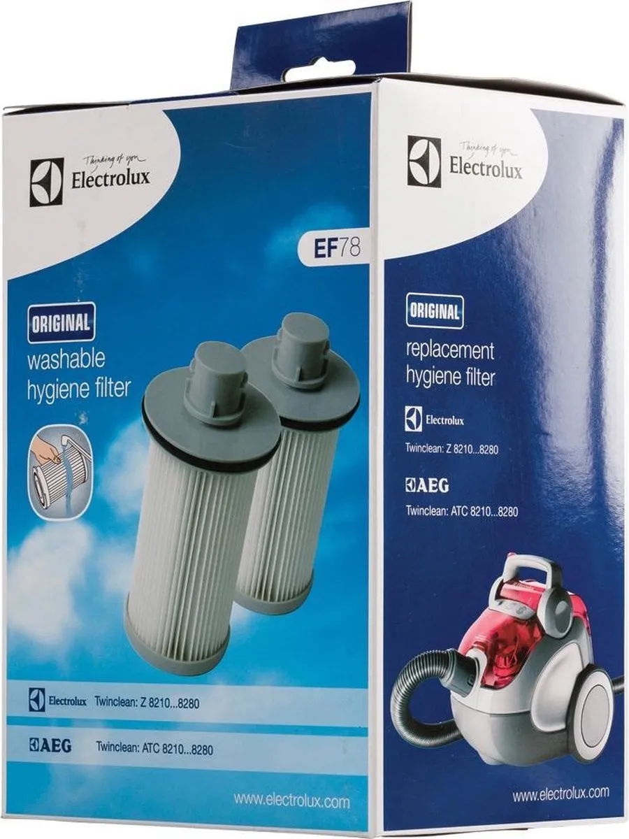 Electrolux Hepa Filter EF78 9001967018 - 2 Stuks - Wit