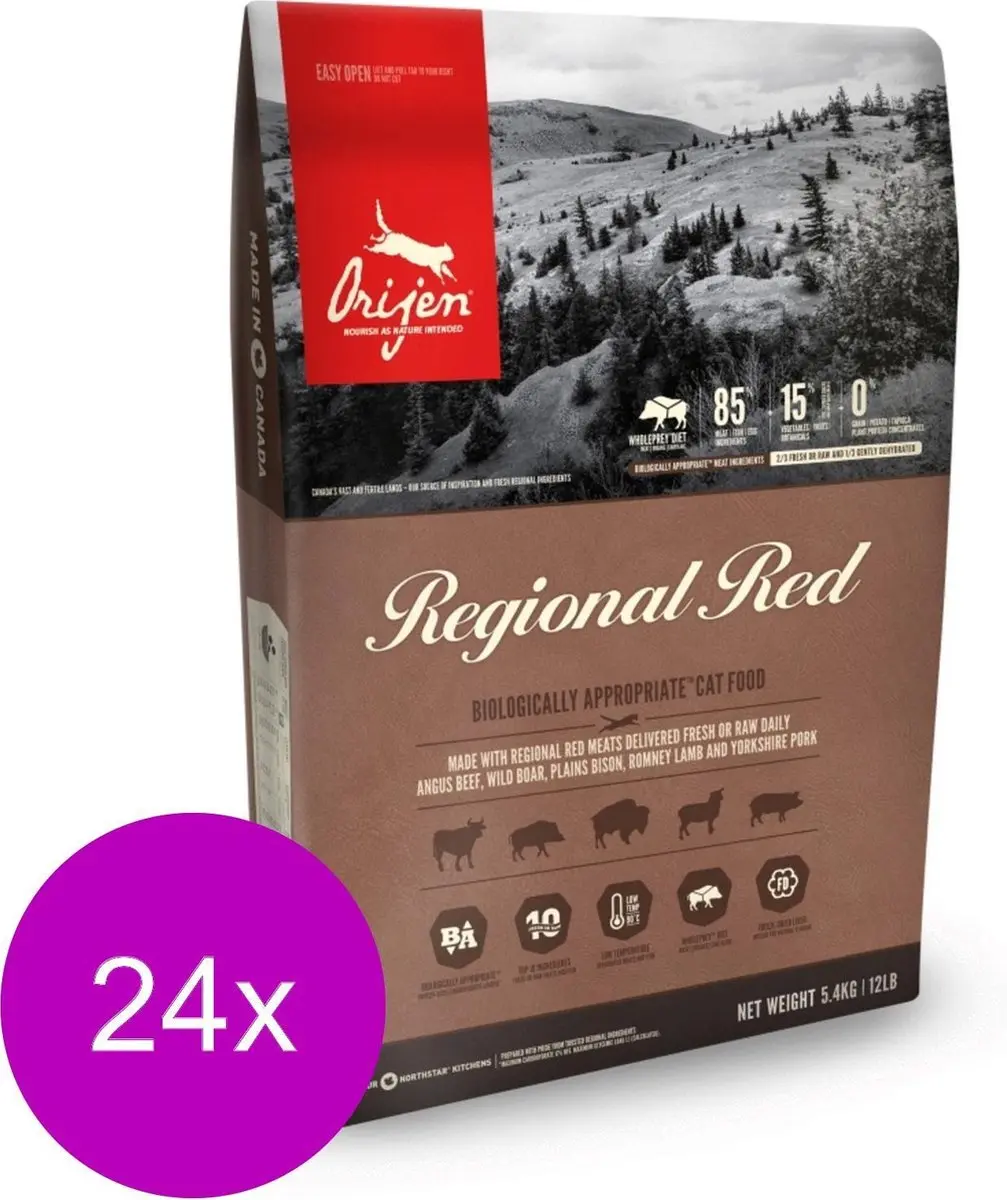 Orijen Whole Prey Regional Red Cat Rund&Zwijn