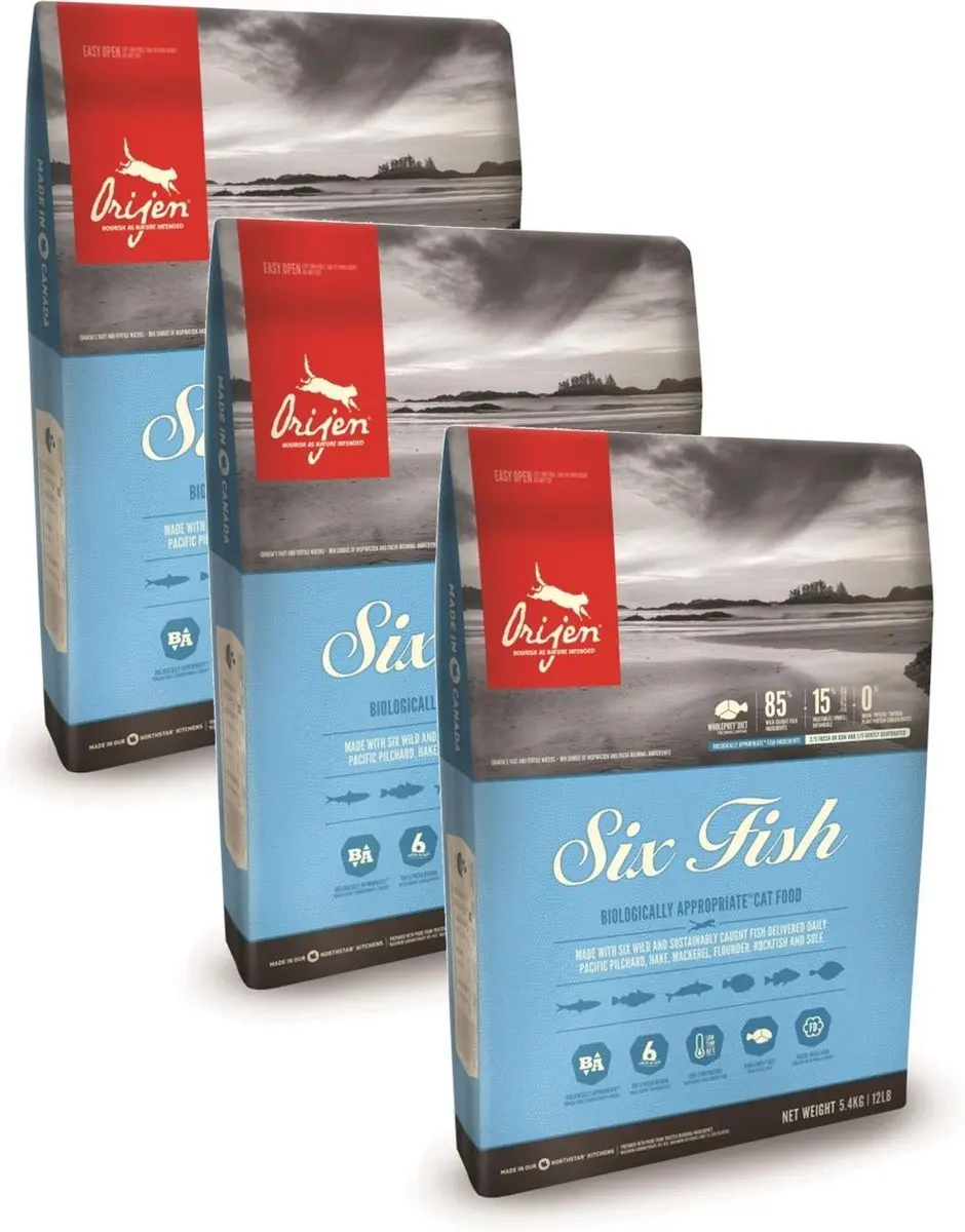 Orijen Whole Prey Six Fish Cat Sardines&Heek