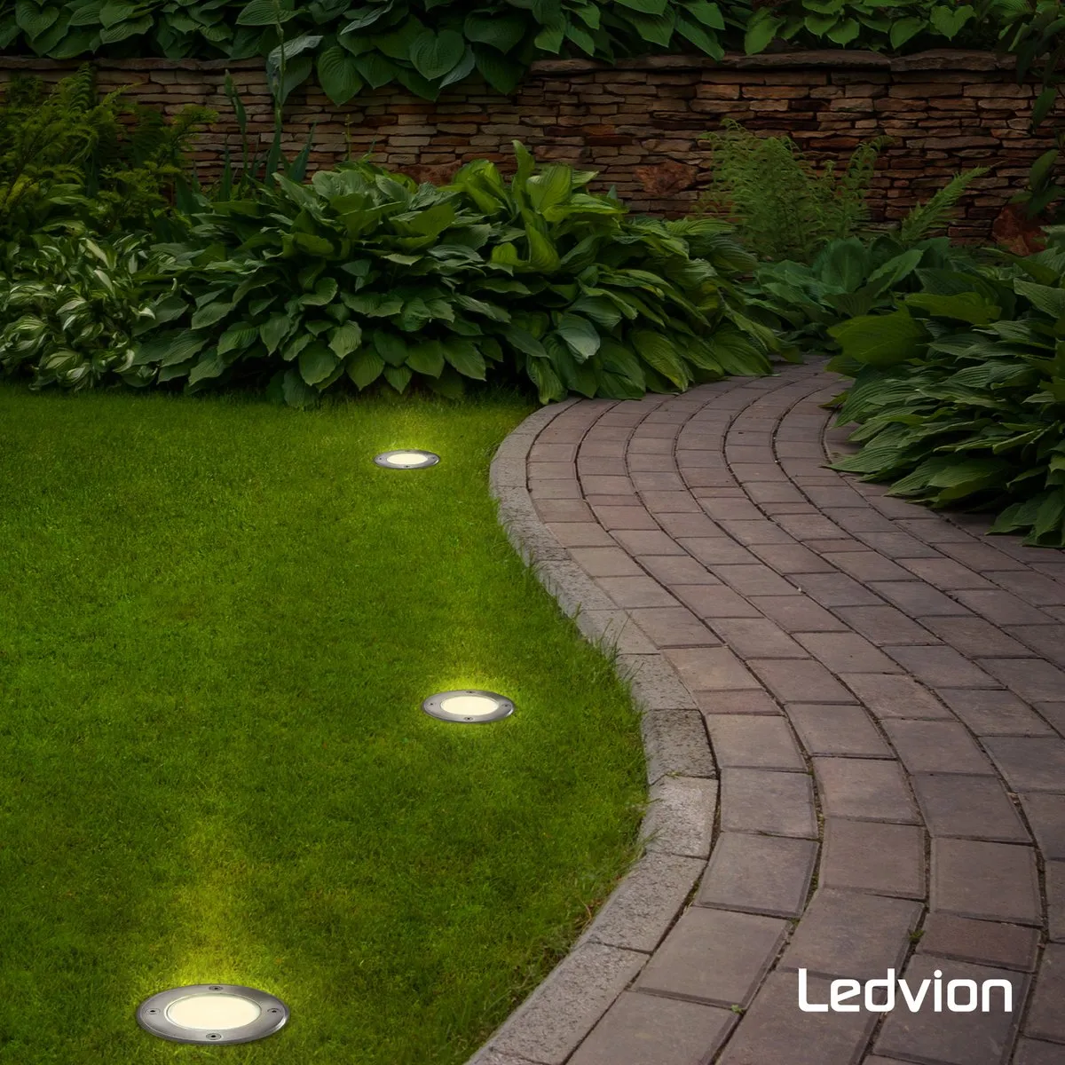 Ledvion 6X LED Grondspot 5W 4000K GU10 - 6 Stuks - RVS