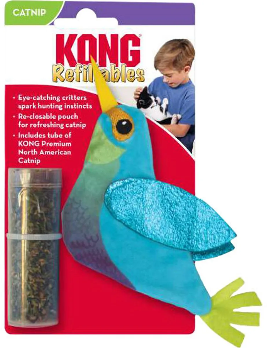 KONG Kameleon Met Catnip Hervulbaar - Groen