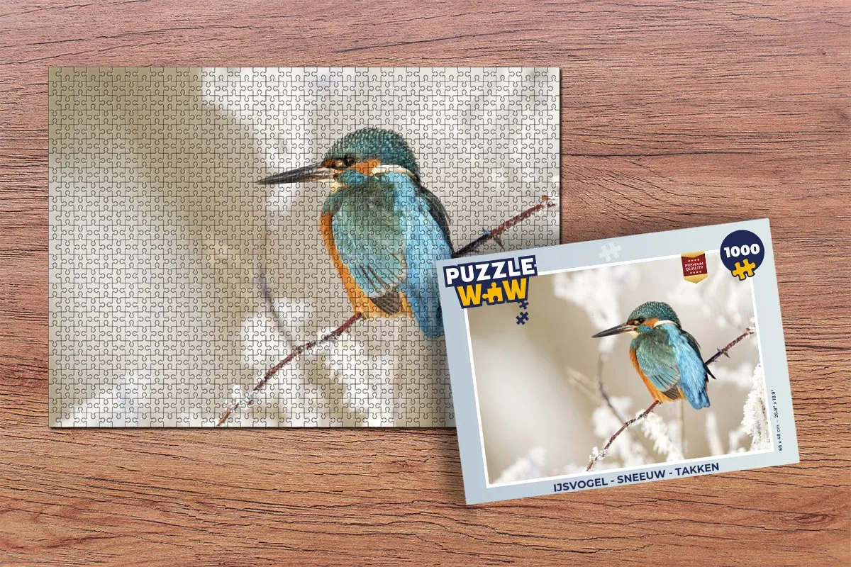 PuzzleWow IJsvogel Legpuzzel 1000 Stuks - Multicolor