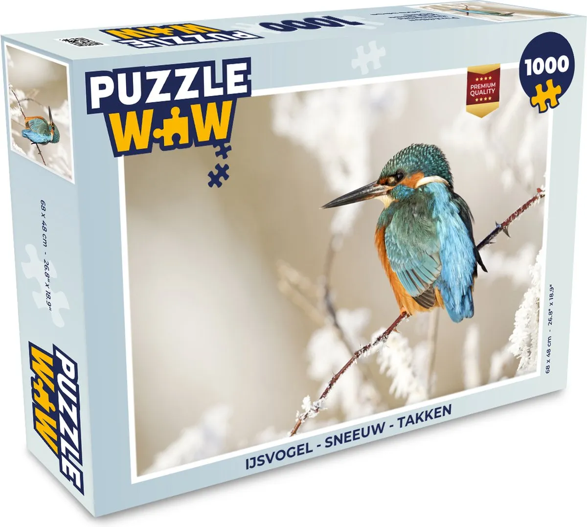 PuzzleWow IJsvogel Legpuzzel 1000 Stuks