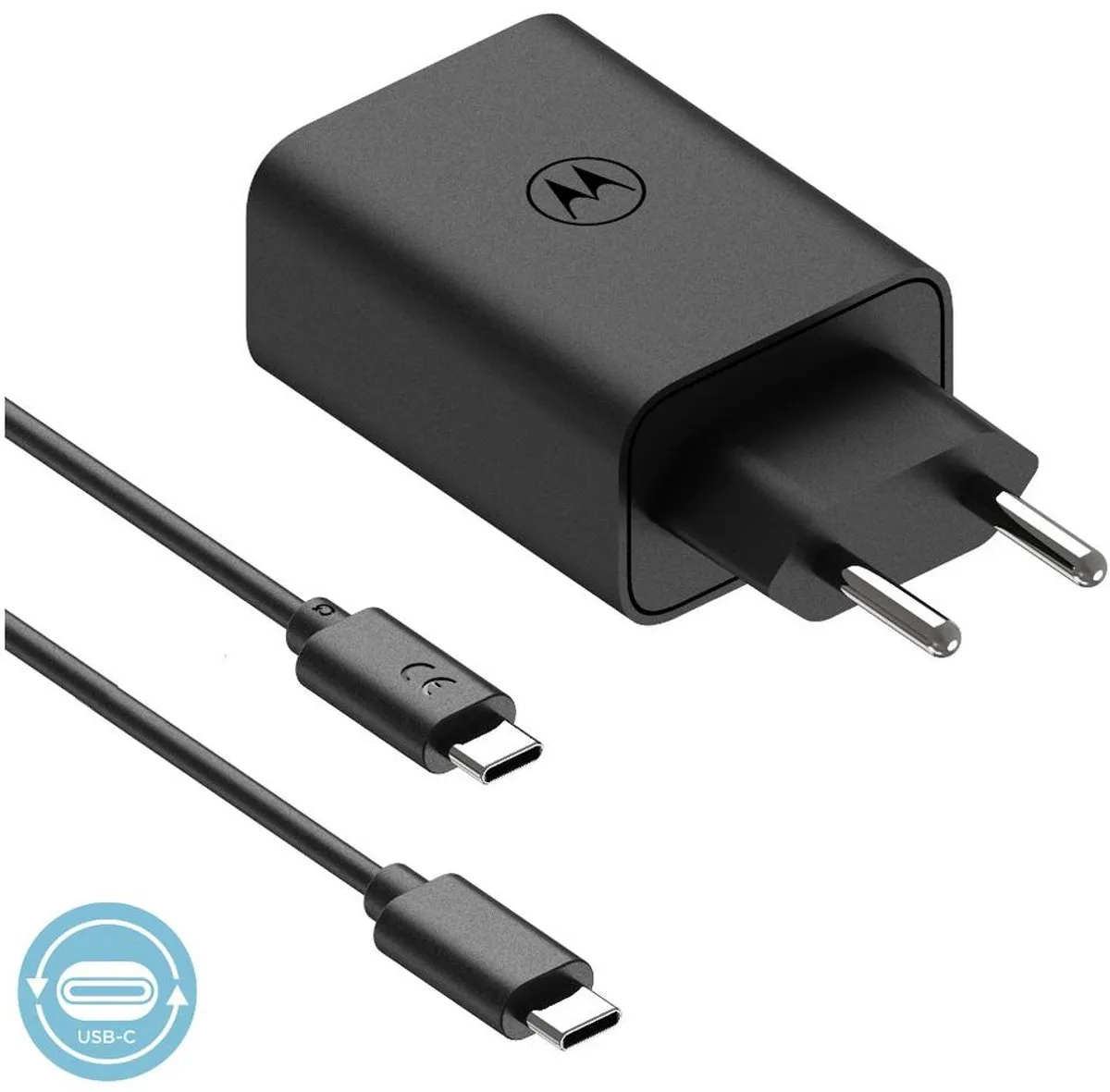 Motorola Turbo Power 50W Lader MC-502 - USB-C & USB - 50W - Zwart