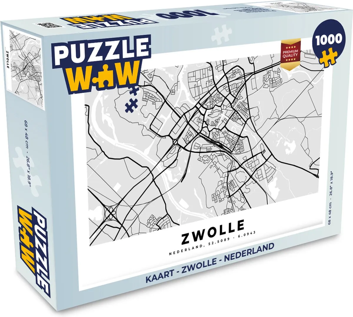 PuzzleWow Legpuzzel Zwolle Nederland 1000 Stuks