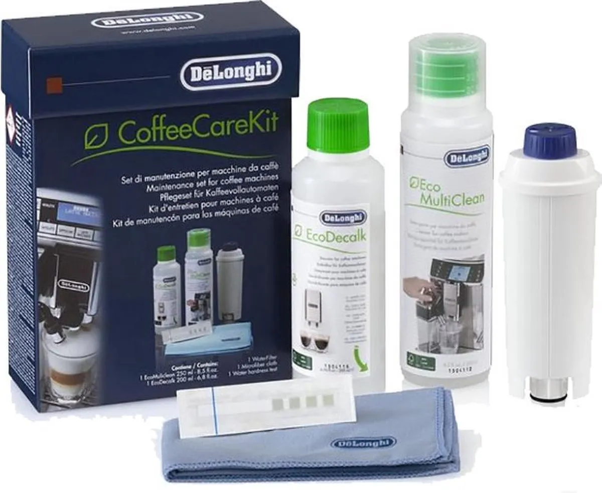 De'Longhi Coffee Care Kit DLSC306 Onderhoudset - 8 Stuks