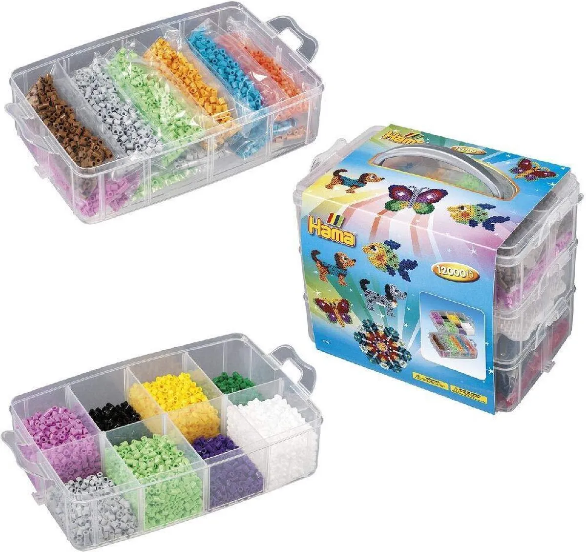 Hama Strijkkralen Knutselkoffer 12000 Stuks