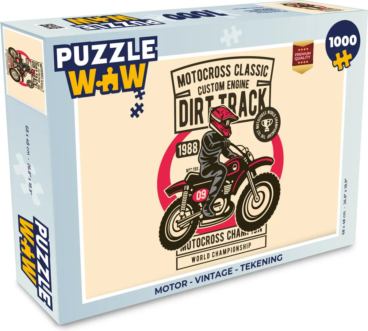 PuzzleWow Vintage Legpuzzel 1000 Stuks