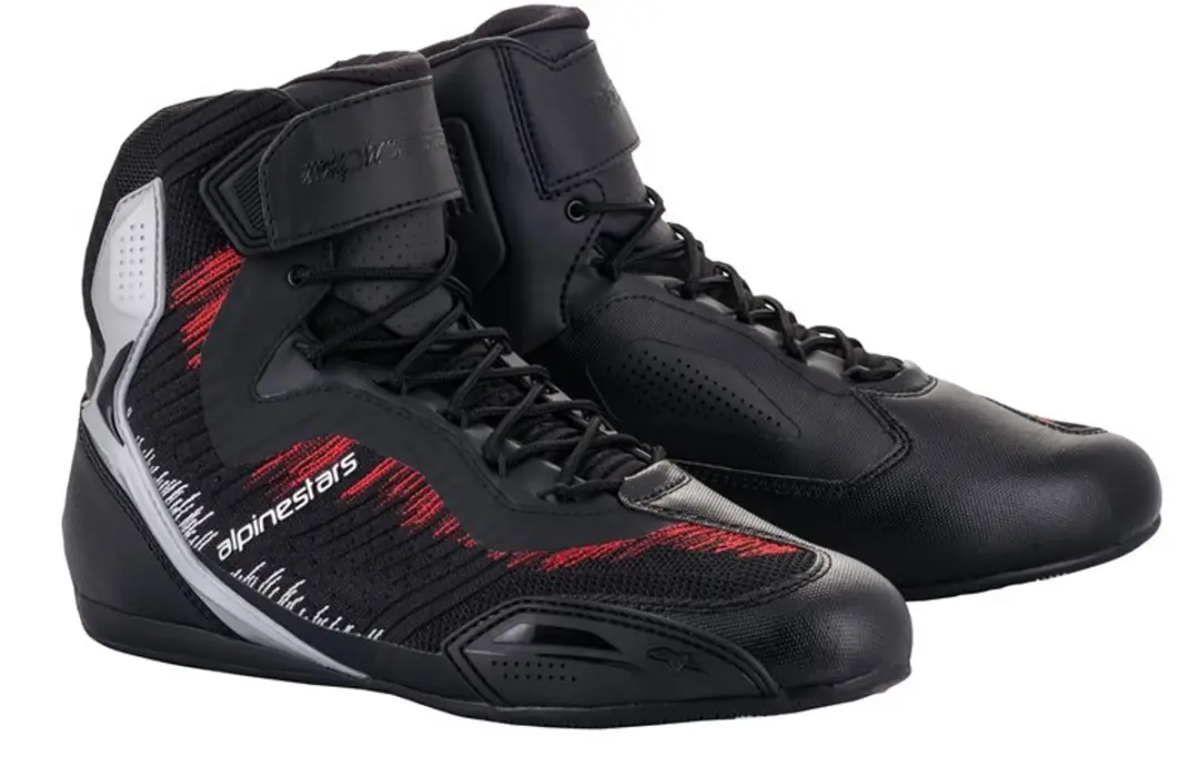 Alpinestars Faster-3 Rideknit Motorschoenen - Zwart/Zilver - afbeelding 6 van 6