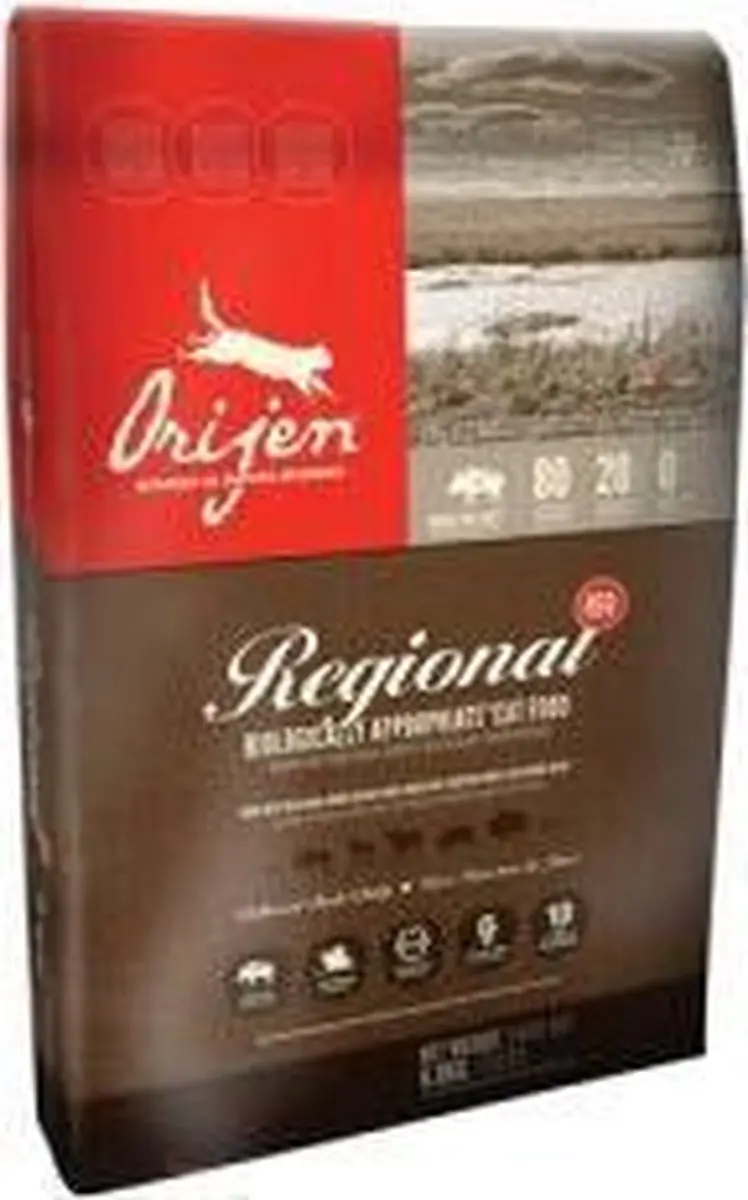 Orijen Regional Red Cat Whole Prey Proefverpakking