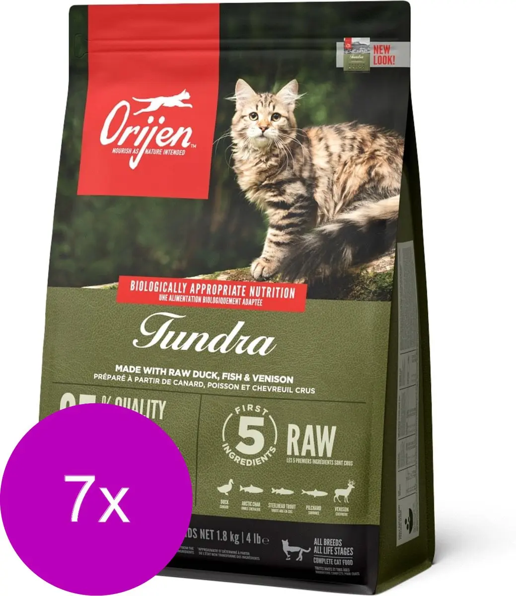 Orijen Whole Prey Tundra Cat Geit&Zwijn