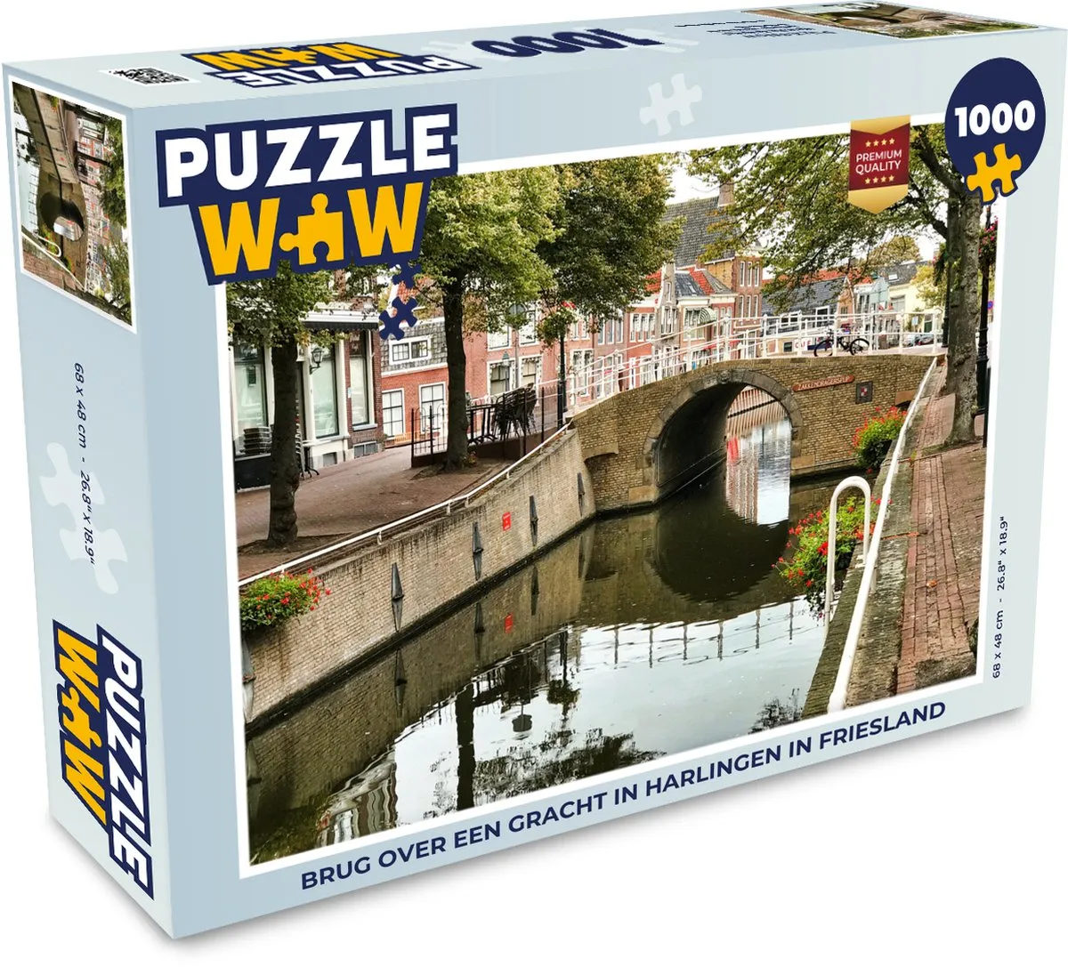 PuzzleWow Legpuzzel Harlingen 1000 Stuks - Multicolor