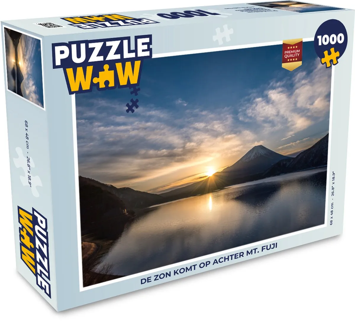 PuzzleWow De zon komt op achter Mt. Fuji Legpuzzel 1000 Stuks