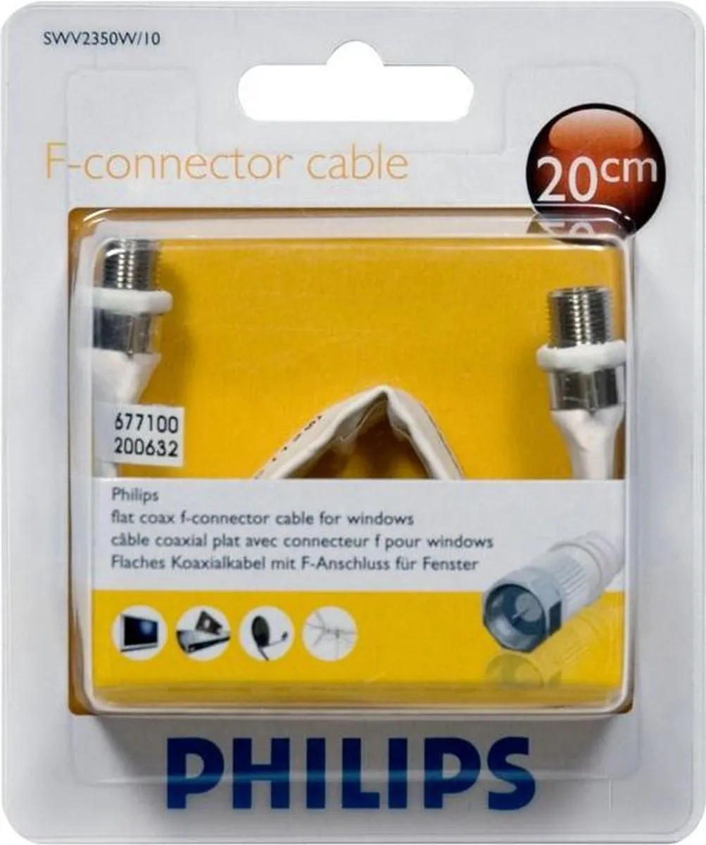 Philips SWV2350W/10 Satellietkabel - Wit