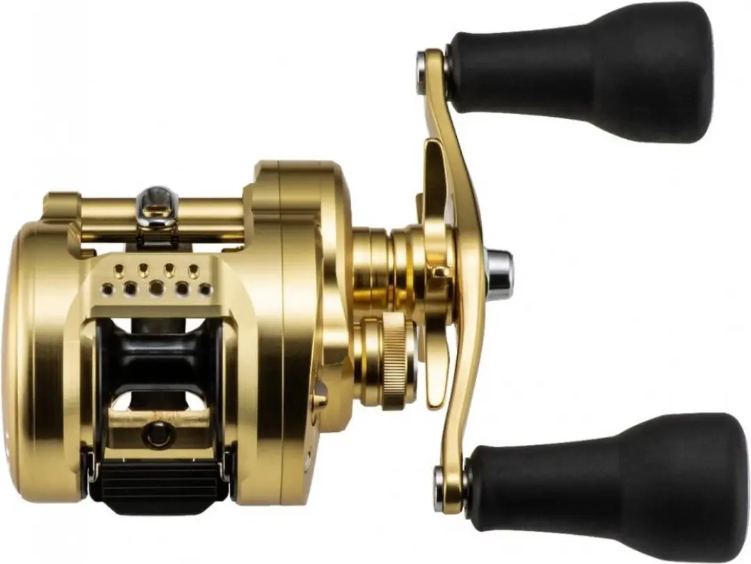 Shimano Calcutta Conquest MD 301 XG LH - Baitcastingmolen - 12 Lager - Goud - afbeelding 6 van 6