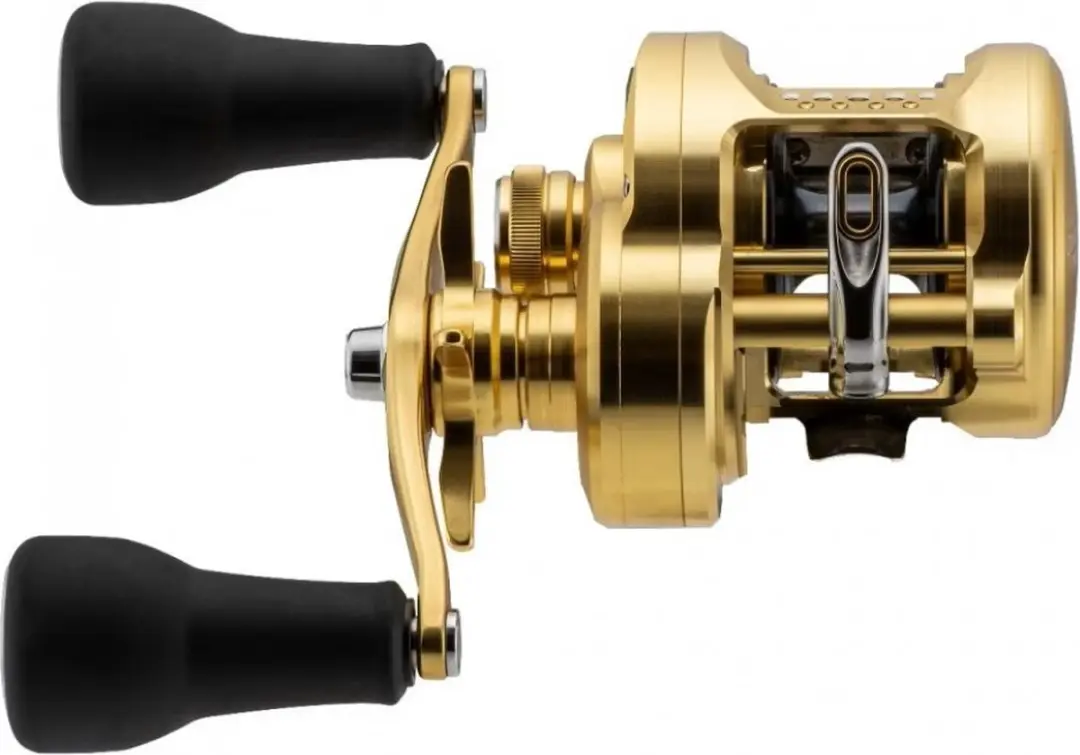 Shimano Calcutta Conquest MD 301 XG LH - Baitcastingmolen - 12 Lager - Goud - afbeelding 3 van 6