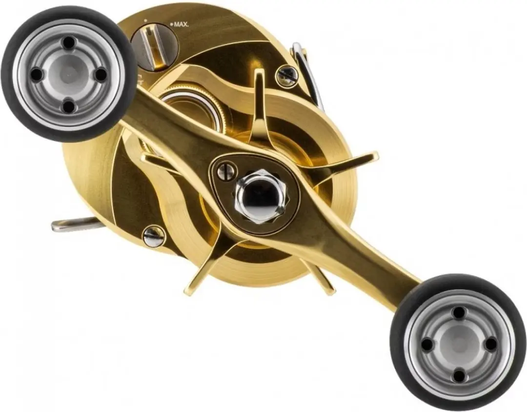 Shimano Calcutta Conquest MD 301 XG LH - Baitcastingmolen - 12 Lager - Goud - afbeelding 4 van 6
