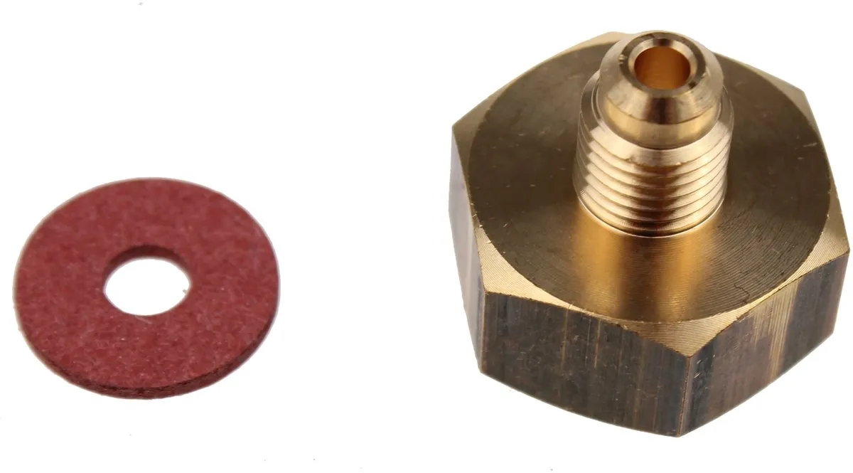 Whirlpool Koppeling voor Fles Koelmiddel 481239588376 - Goud