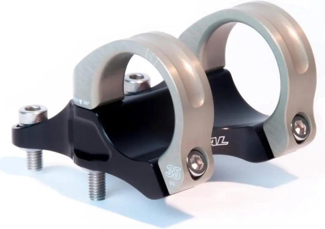 Renthal Integra 35mm Fietsstuurpen 45mm 0° - Zwart/Zilver - afbeelding 3 van 4