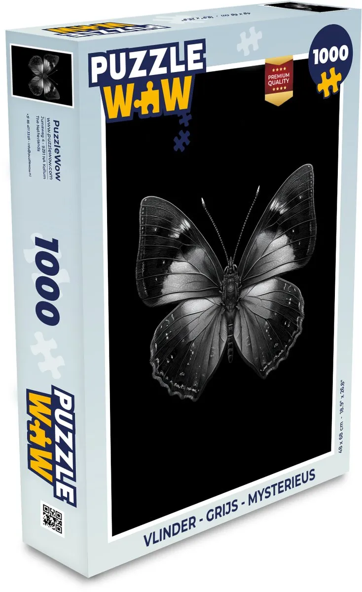 PuzzleWow Vlinder Legpuzzel 1000 Stuks