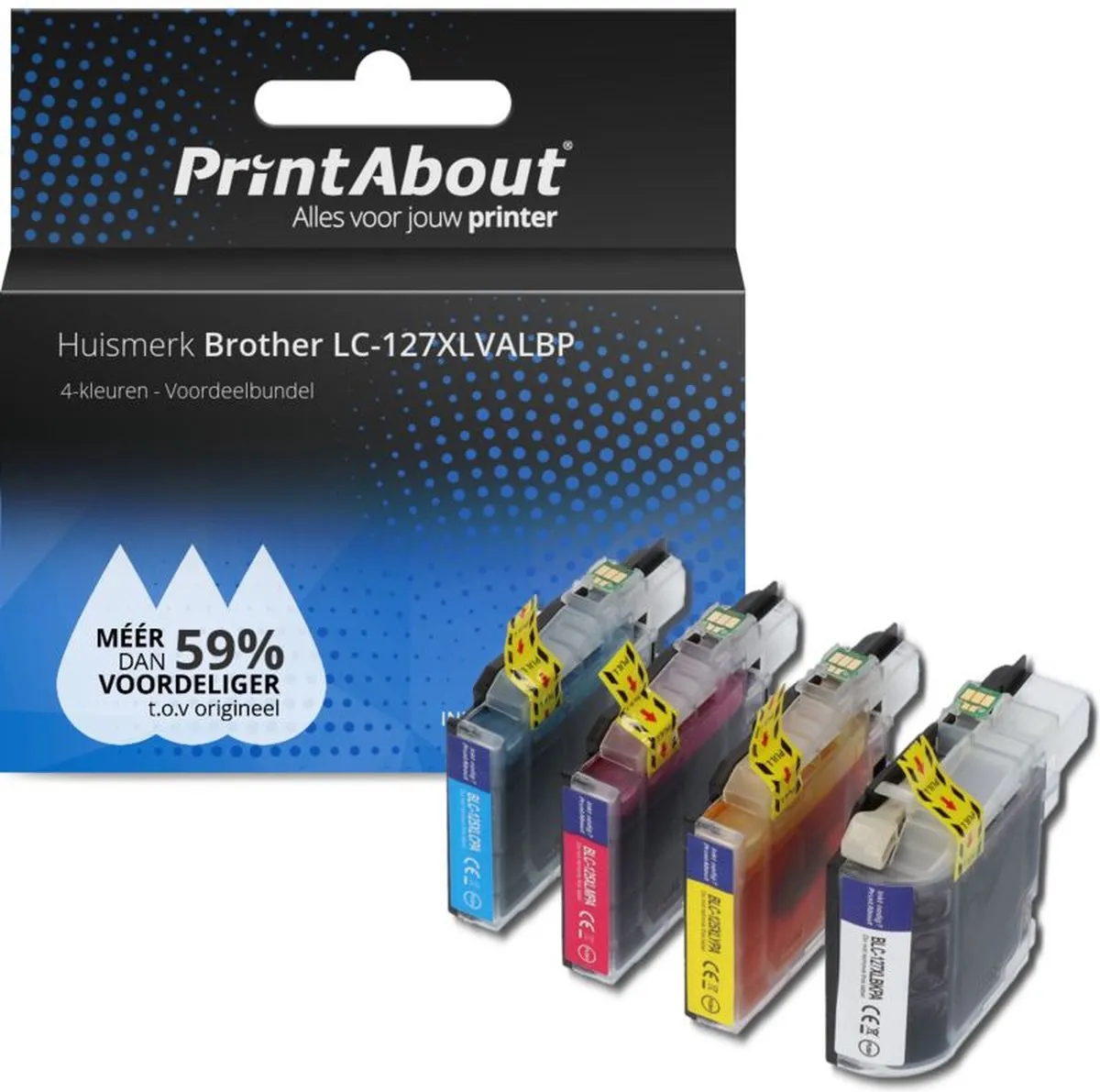 PrintAbout LC-127XLVALBP-PA2 Inktcartridge