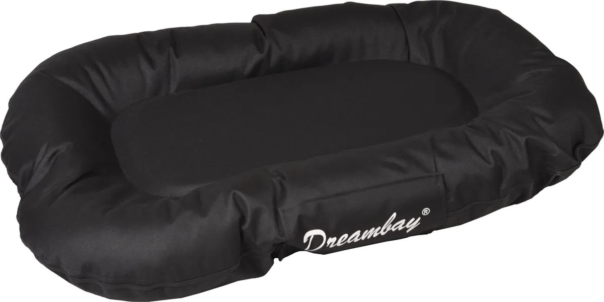 Flamingo Dreambay Hondenmand Ovaal Zwart 80x60x14cm