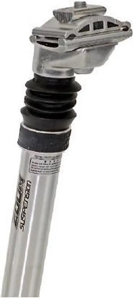 Zoom Zadelpen Verend 27,2 X 350 Mm Aluminium Zilver