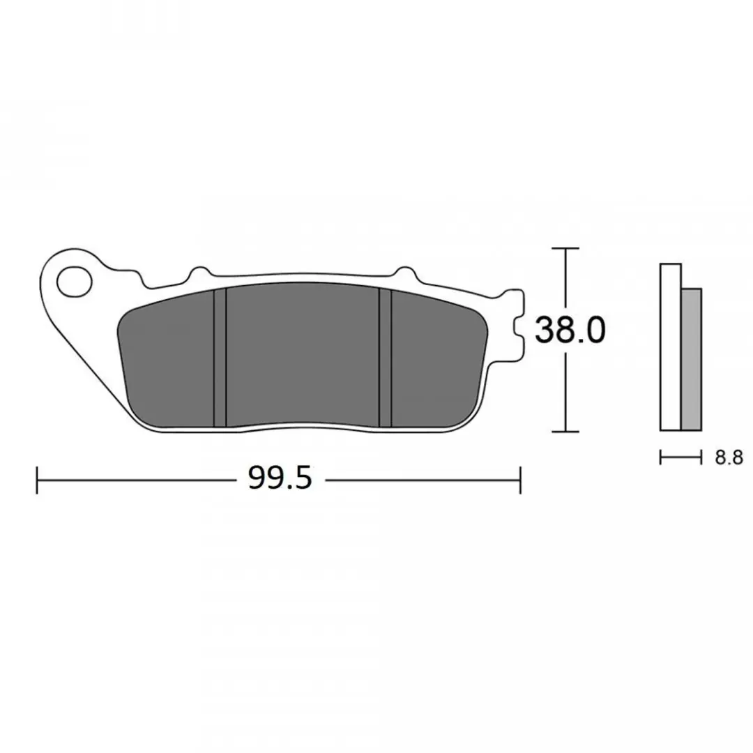 Plaquette de frein origine pour Moto Honda 800 VFR F 2014 à 2018 ARD / Avec ABS