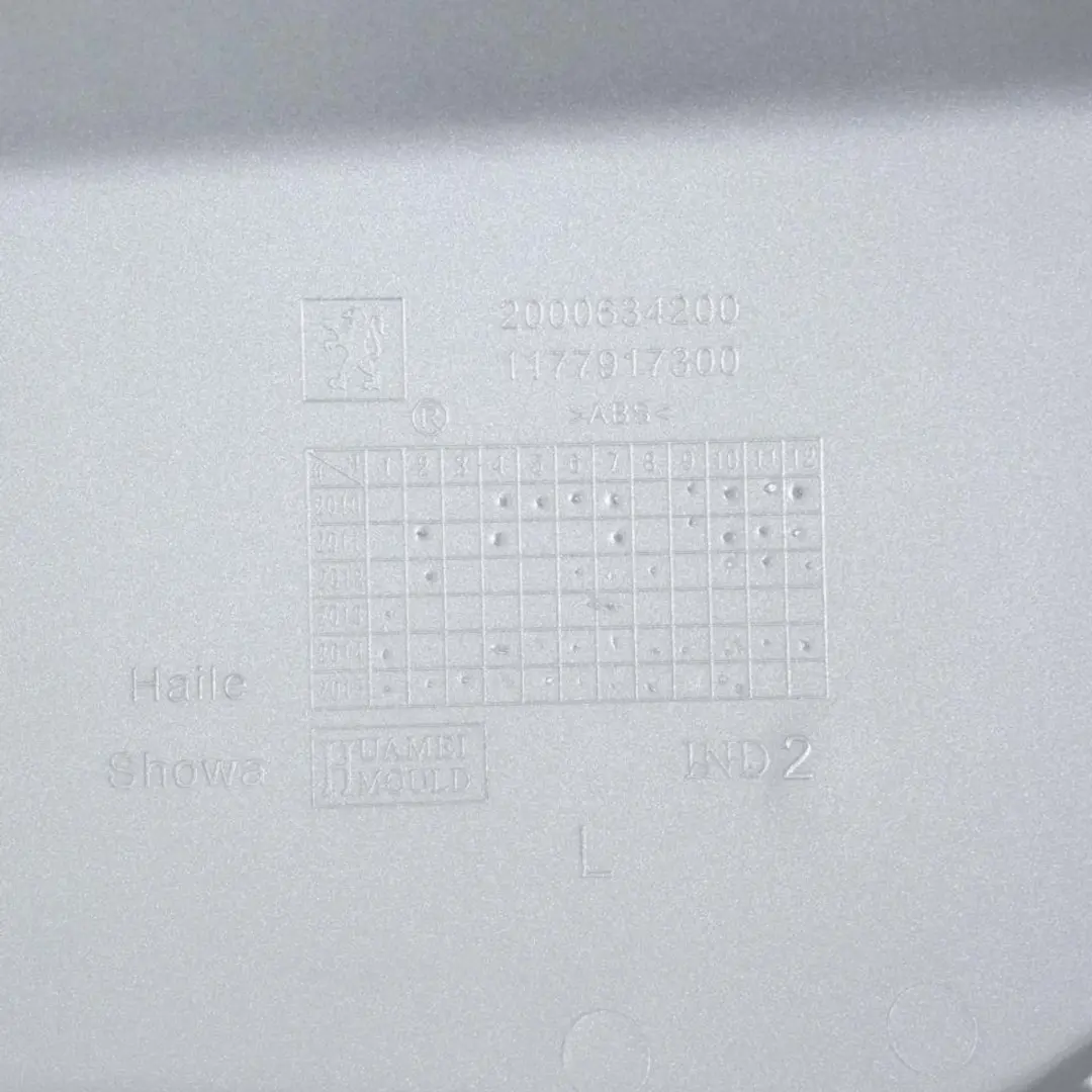 Coque arrière gauche origine pour Scooter Peugeot 50 STREETZONE 2010 à 2018 11