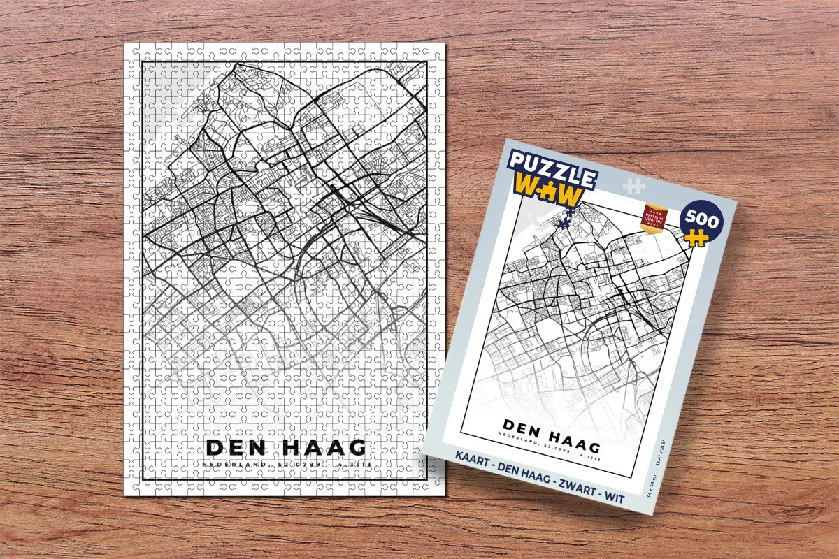 PuzzleWow Den Haag Legpuzzel 500 Stuks - Multicolor