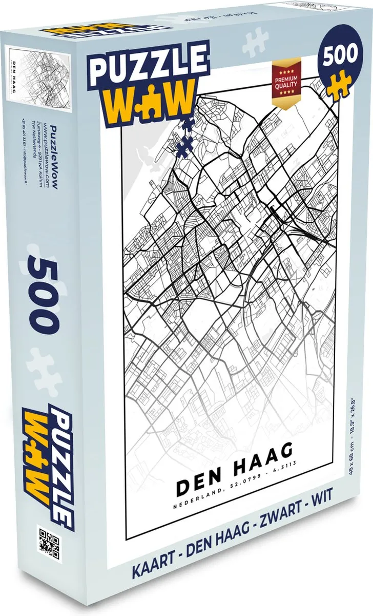 PuzzleWow Den Haag Legpuzzel 500 Stuks