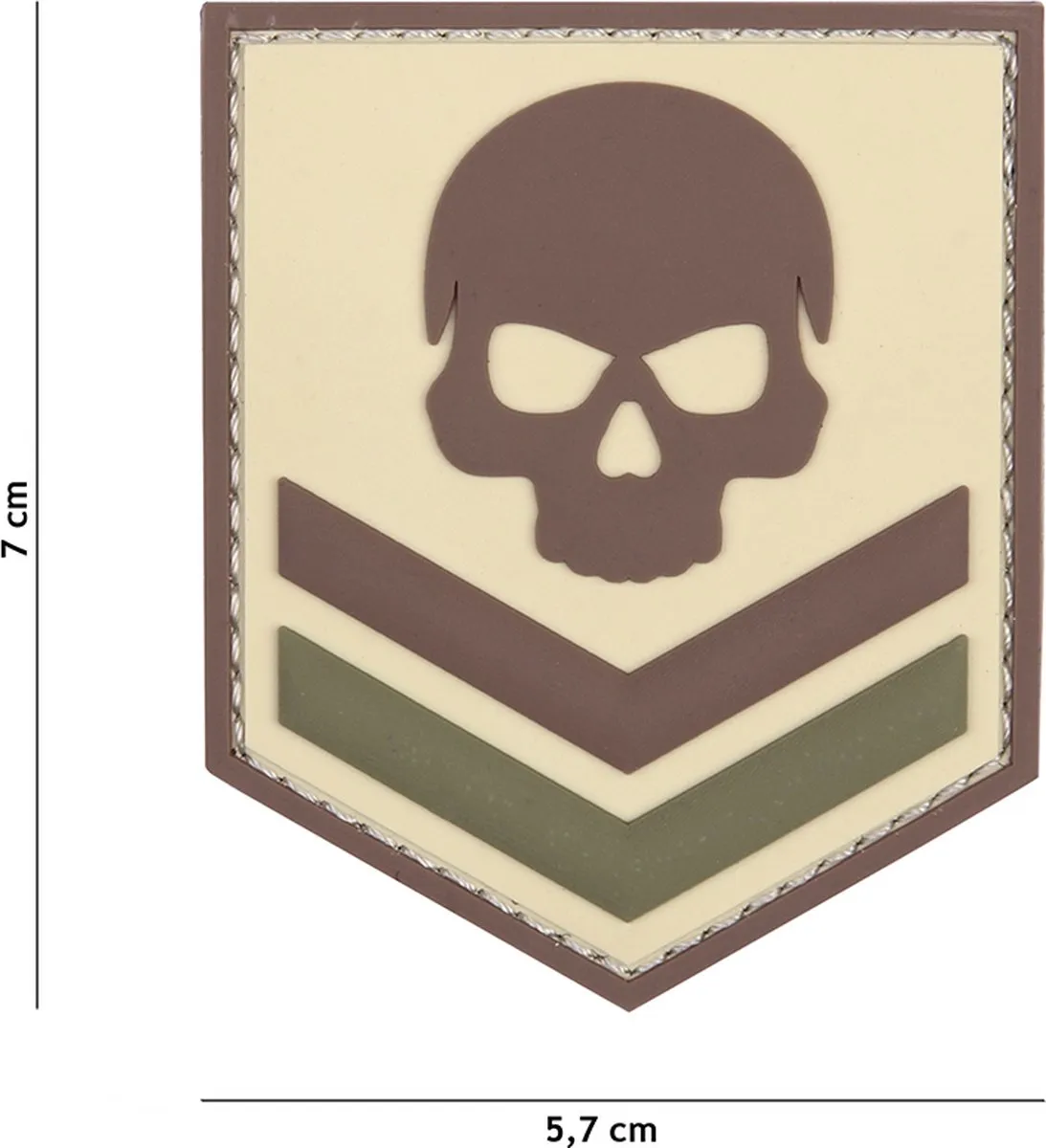 101 Inc Embleem 3D PVC Skull Coyote